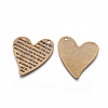 Antique Bronze Color Heart Pendants X-EA13533Y-AB-2