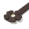 Flower End Cowhide Leather Sew On Bag Handles FIND-D027-17A-03-3
