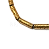 Electroplated Natural Lava Rock Beads Strands G-K388-03B-01-2