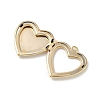 Heart Brass Locket Pendants KK-K414-12A-G-2