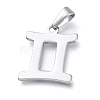 Non-Tarnish 304 Stainless Steel Pendants STAS-L210-06K-P-1