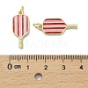 Brass Enamel Pendants KK-D384-01G-04-3