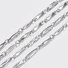 Non-Tarnish 3.28 Feet 304 Stainless Steel Chains X-STAS-P197-045P-1