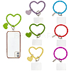 CRASPIRE 6Pcs 6 Style Silicone Phone Lanyard AJEW-CP0001-92-1