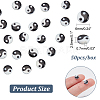  50Pcs Natural Freshwater Shell Printed Beads SHEL-NB0001-55B-2