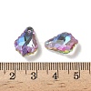 AB Color Plated Electroplate Glass Pendants EGLA-O003-06C-16-3