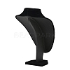 MDF Covered with Velveteen Bust Shaped Necklace Display Stands ODIS-S015-01C-3
