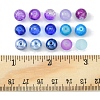 375Pcs 15 Style Spray Painted & Baking Paint & Drawbench & Translucent Glass Beads GLAA-FS0001-36-6