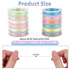 12 Rolls 12 Colors Luminous Polyester Sewing Thread OCOR-WH0087-05-2