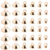 120Pcs 6 Styles Brass Bead Cap Pendant Bails DIY-SP0004-25LG-1