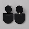 Acrylic Geometry Dangle Stud Earrings EJEW-WH0013-65A-1
