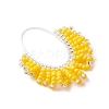 Glass Seed Beaded Pendants PALLOY-MZ01260-01-3