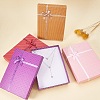 Jewelry Cardboard Boxes with Bowknot and Sponge Inside CBOX-PH0002-03-4