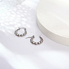 304 Stainless Steel Hoop Earrings AZ5458-2-2