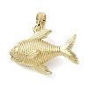 Brass Pendants KK-L248-11G-1