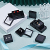 Acrylic Square Loose Diamond Box with Visible Window CON-WH0088-76B-02-4
