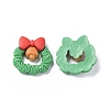 Christmas Theme Opaque Resin Cabochons RESI-F042-01B-1