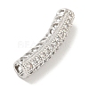 Brass Micro Pave Clear Cubic Zirconia Beads KK-G493-12P-01-2