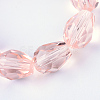 Transparent Glass Bead Strands LS-GLAA-R024-6x8mm-08-1