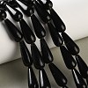 Natural Obsidian Beads Strands G-B192-A02-01-1