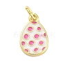 Rack Plating Brass Enamel Charms KK-M293-34G-01-1