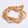 Natural Red and Yellow Jade Stone Bead Strands X-G-R192-11-2