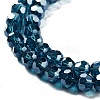 Electroplate Transparent Glass Beads Strands EGLA-A035-T6mm-A12-3