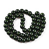 Imitate Green Goldstone Glass Beads Strands GLAA-N001-8mm-A01-2