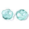 Transparent Spray Painted Glass Beads GLAA-Q089-003-F001-4