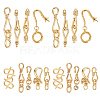18Pcs 9 Styles Brass Hook and S-Hook Clasps KK-PH0013-63-1