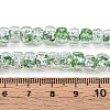 Luminous Handmade Silver Foil Glass Beads Strands FOIL-N029-02B-06-5