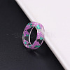 Transparent Resin Finger Rings WGC4E19-11-1