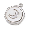 Natural White Shell Pendants STAS-D385-01A-P-2