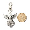 Angel & Fairy Tibetan Style Alloy Keychain HJEW-JM00560-01-4