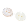 2-Hole Shell Flat Round Buttons BUTT-P012-11-3