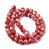 Synthetic Turquoise Dyed Camouflage Beads Strands X-G-E594-24L-A-3