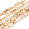Electroplate Non-magnetic Synthetic Hematite Beads Strands G-L485-10A-LG-1
