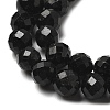 Natural Black Tourmaline Beads Strands G-G927-46-6