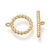 Brass Toggle Clasps X-KK-F820-03B-G-2