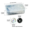 350Pcs 7 Colors Transparent & Opaque Acrylic Beads MACR-FS0001-82-4