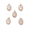 Natural Rose Quartz Pendants G-K333-01H-1