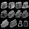 2 Styles Waterproof Self Adhesive Stamping Stickers Sets DIY-CP0011-05D-1