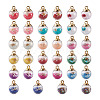 Transparent Glass Globe Pendants GLAA-KS0001-02-2