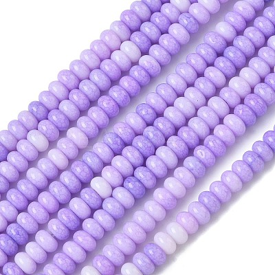 Ombre Effect Dyed Glass Beads Strands GLAA-C043-01I-1