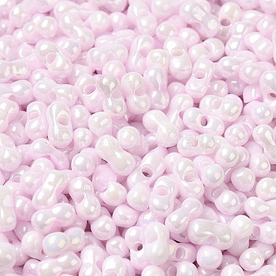 Opaque Colours Luster Glass Seed Beads SEED-B001-01A-03-1
