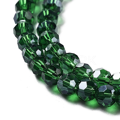 Electroplate Transparent Glass Beads Strands EGLA-A035-T4mm-A10-1
