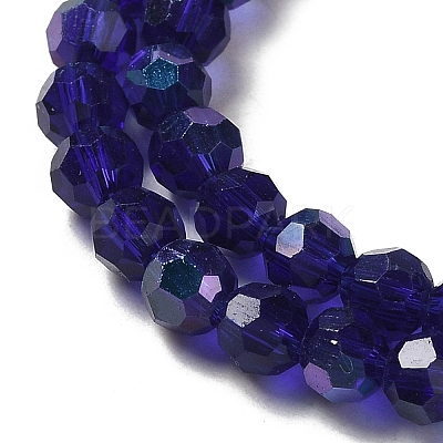 Electroplate Transparent Glass Beads Strands LS-EGLA-A035-T4mm-L06-1