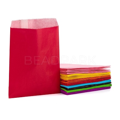80Pcs 8 Colors Eco-Friendly Kraft Paper Bags CARB-LS0001-03-1