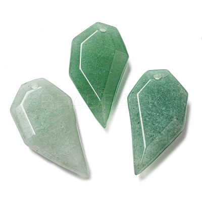 Natural Green Aventurine Pendants G-G052-A03-1