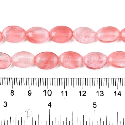 Cherry Quartz Glass Beads Strands G-M206-35-1